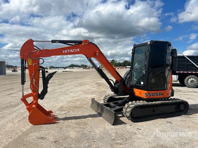 2016 Hitachi ZX55USR-5A Mini Excavator