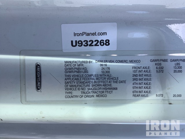 CAMIóN CAMAROTE 2017 FREIGHTLINER