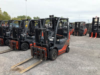2014 Toyota 8FGCU20 4000 lb Cushion Tire Forklift