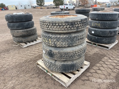 Quantity of (4) 285/75R24.5 Tires