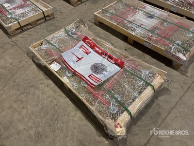 Quantity of (5) 2025 Suihe BC-9200 9200 lb Ratchet Binders & (10) 20 ft Chains (Unused)