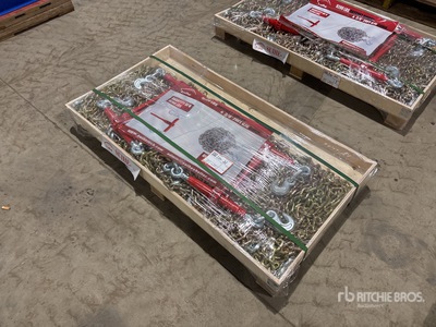 Quantity of (5) 2025 Suihe BC-9200 9200 lb Ratchet Binders & (10) 20 ft Chains (Unused)