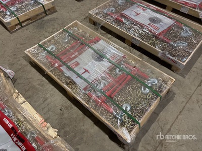 Quantity of (5) 2025 Suihe BC-5400 5400 lb Ratchet Binders & (10) 20 ft Chains (Unused)