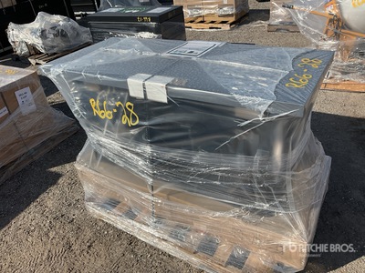Quantity of (2) 55 in Adjustable Height Propane Firepit Table w/ Tabletop Lid (Unused)