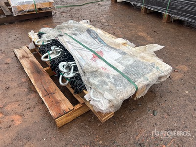 Quantity of (8) 2025 Suihe DLS G80 Double Leg Chain Sling (Unused)