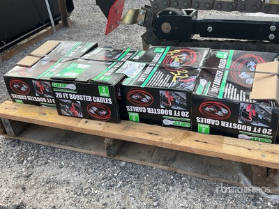Quantity of (4) 20 ft Heavy Duty Booster Cable Różne (Unused)