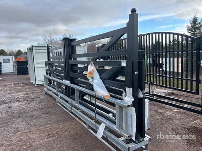 Quantity of (3) 2025 Suihe NFG-20FB-3 20 ft Bi-Parting Farm Driveway Gate (Unused)