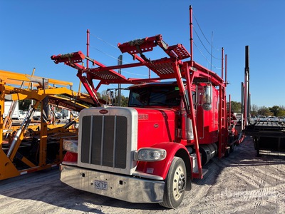 2016 Peterbilt 389 6x4 Sleeper Car Carrier Truck