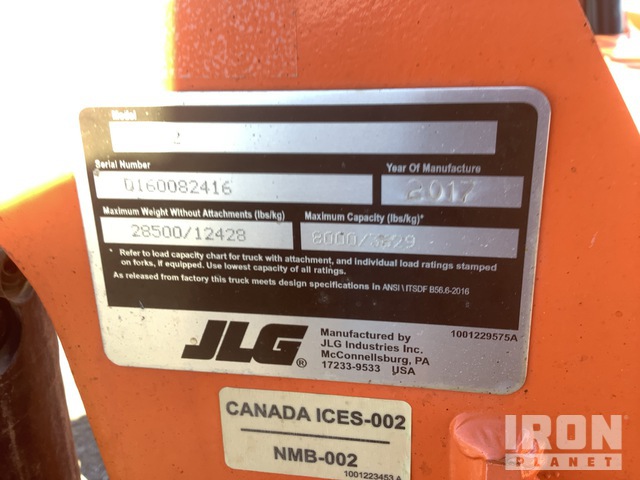 MANIPULADOR 2017 JLG/SKYTRAK