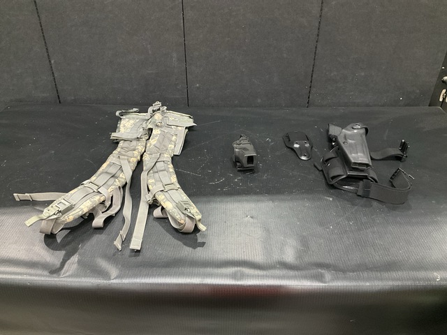 (40) Pistol Holsters, (23) Enhanced Frame Shoulder Straps & Assorted Items