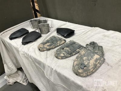 (32) Entrenching Tools, (75) Water Canteen Cups & Assorted Items