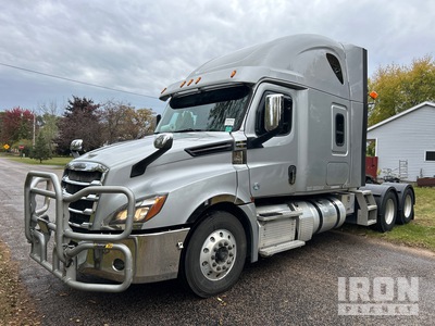 2019 Freightliner Cascadia 6x4 Headache Rack And Side Storage With Straps and Chains Included T/A Sleeper Truck Tractor