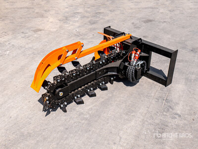 2025 GIYI D39 39 in Zanjadora para Minicargador (Sin Usar) / Skid Steer Trencher (Unused)
