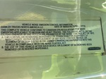 General Appearance with Motor Vehicle Safety Standards Label