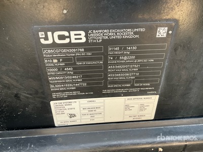 2022 JCB 510-56 Sollevatore telescopico