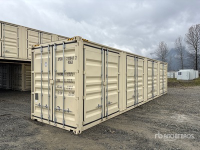2025 40 ft High Cube Multi-Door Storage Container