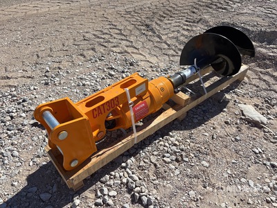2025 GIYI Mini Excavator Auger - Fits Cat 303 (Unused)