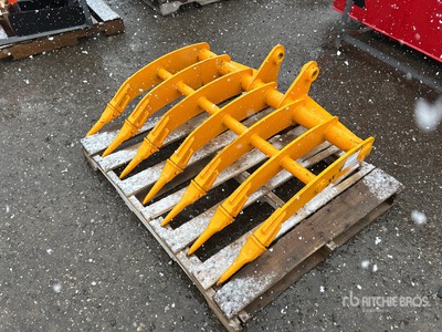 2025 GIYI 44 in Excavator Rake - Fits Cat 305 (Unused)