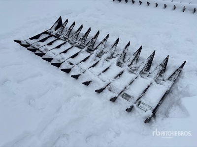 2025 GIYI 84 in Skid Steer Landscape Rake - Fits Cat 305 (Unused)