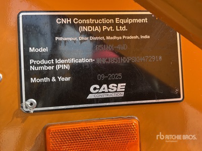 2025 Case 851NX 4x4 Retroexcavadora (Sin Usar) / Backhoe Loader (Unused)