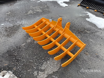 2025 GIYI 44 in Excavator Rake - Fits Cat 305 (Unused)