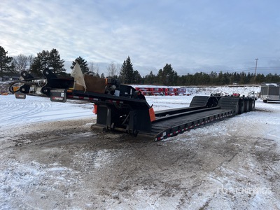 2025 Manac 553264300 60 ton Tri/A Double Drop Removable Gooseneck Rimorchio ribassato