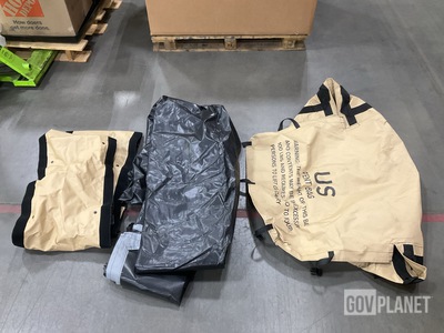 (2) MCPS Fabric Bags, (1) Shelter Floor & (1) Rain Gutter