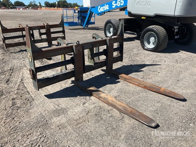 Pemberton 60 in Q/C Wheel Loader Forks - Fits Volvo L11OH