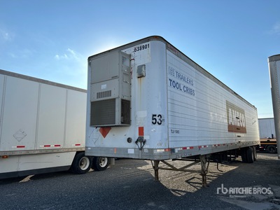 2002 Great Dane 7111TJWR53 53 ft x 102 in Sliding T/A Tool / Office Van Trailer