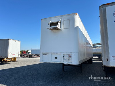 1987 Fruehauf TLV048 48 ft x 102 in Sliding T/A Tool Trailer/Office Van Trailer