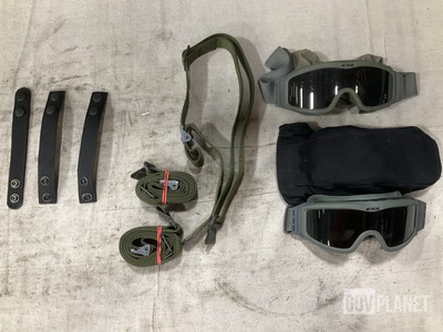 (36) Individual Equipment Straps, (41) Pairs of Goggles & Assorted Items