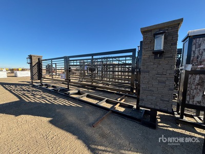Bulldog Industries 24 ft Bi-Parting Portail d'entrée (Unused)