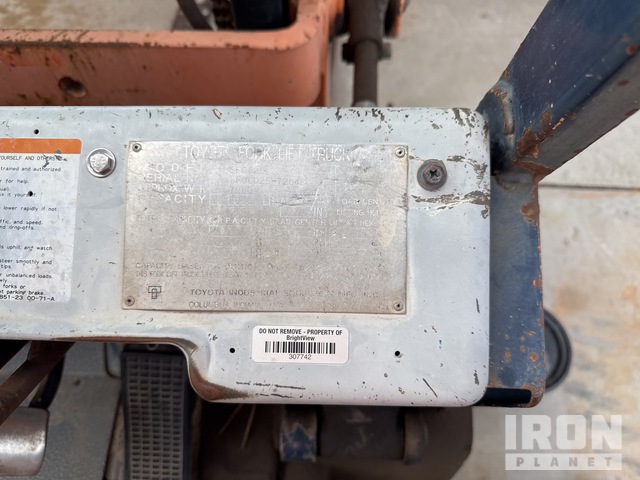 MONTACARGAS 1992 TOYOTA 5FGC25