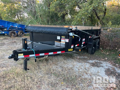 2024 Big Tex 14XD-14C2A-BK 14 ft T/A Remolque Ligero de Volteo (Unused)