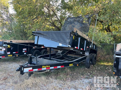 2024 Big Tex 14XD-14C2A-BK 14 ft T/A Remolque Ligero de Volteo (Unused)