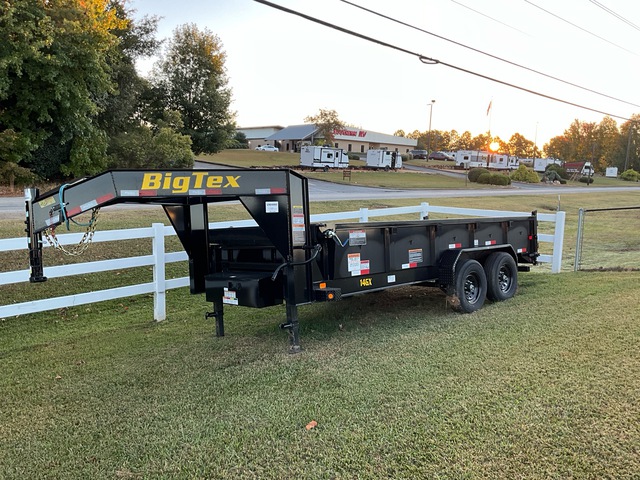 2024 Big Tex 16 ft T/A Gooseneck Dump Utility Trailer