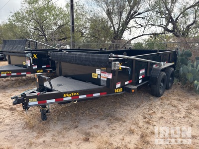 2024 Big Tex 14 ft T/A Remolque Ligero de Volteo