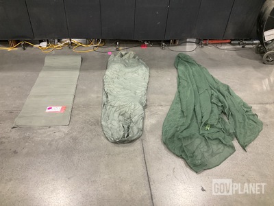 (12) Self-Inflating Sleeping Mats, (25) Sleeping Bags & Assorted Items