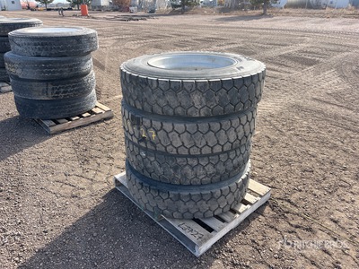 Quantity of (4) 285/75R24.5 Tires