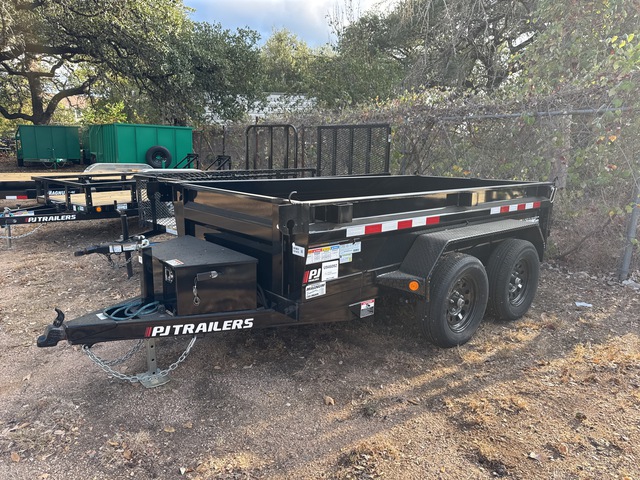 2024 PJ 10 ft T/A Dump Utility Trailer (Unused)