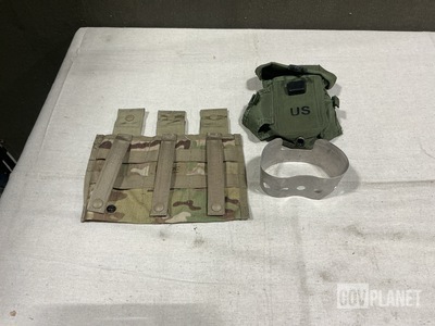 (25) Canteen Cup Stands, (86) M4 Three Mag Pouches & Assorted Items