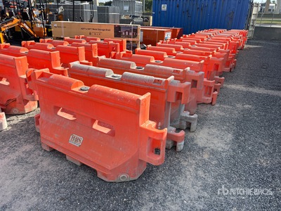 Quantity of (30) Water Filled Barriera