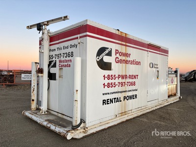 2010 Cummins DSGAB-6245577 125 kW Skid-Mounted Enclosed Generator Set