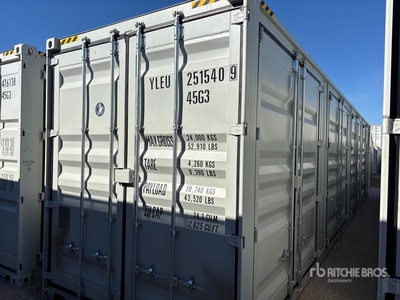 2025 40 ft High Cube Multi-Door Storage Container