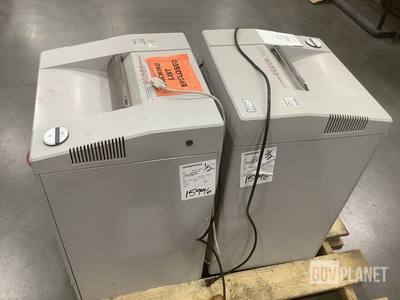 (2) MBM Ideal Destroyit Paper Shredders