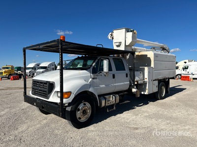 1999 Altec LB650A 50 ft on 2000 Ford F-750 4x2 Crew Cab Forestry Bucket Truck
