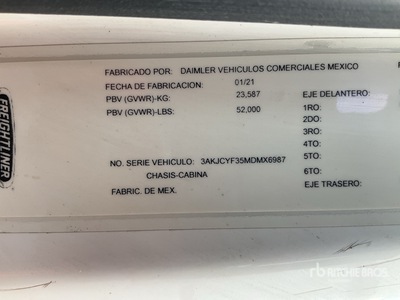 2021 Freightliner M2 6x4 Camion de Volteo / T/A Camión dumper