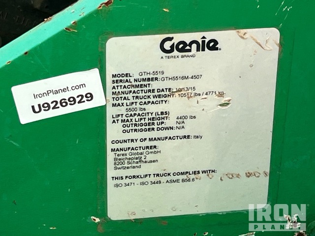 MANIPULADOR 2016 GENIE