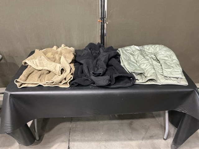 (24) Cold Weather Jackets, (2) Cold Weather Shirts & Assorted Items