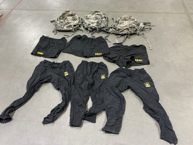 (15) Assault Packs, (173) Pairs of Physical Fitness Trunks & Assorted Items